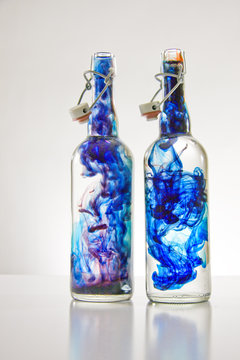 Color Filled Bottles