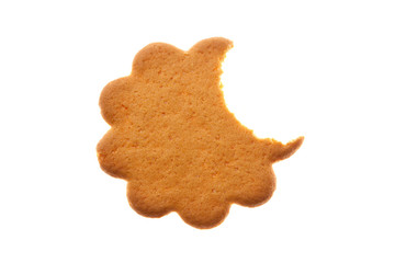 Bitten flower shaped cookie