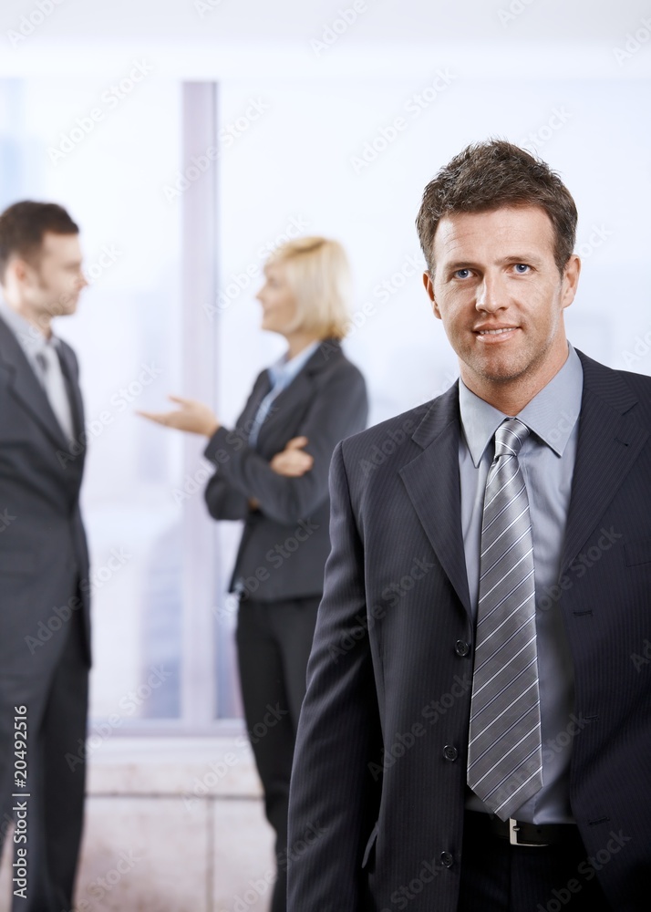 Wall mural portrait of businessman