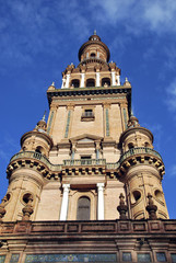 Fototapeta premium Tower in Spain Square