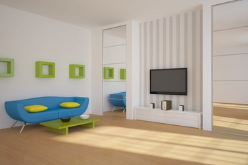 colored interior concept