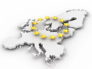 Foto op Plexiglas map of europe © Maksym Yemelyanov