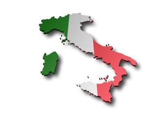 Italien Landkarte 3D