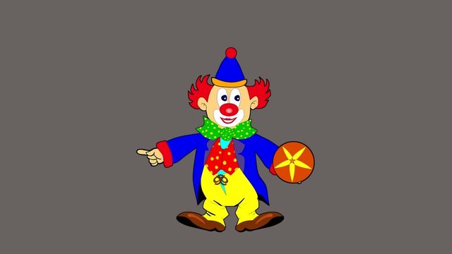 Clown mit Ball