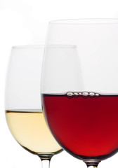 Red and white wine
