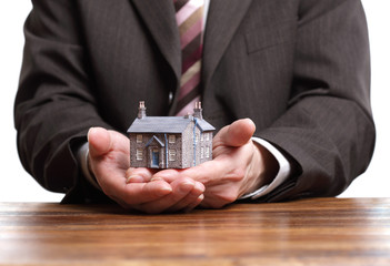 Miniature model house - real estate concept