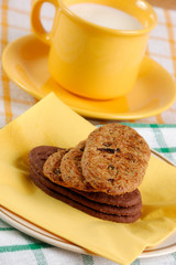 Cereal biscuits with milk