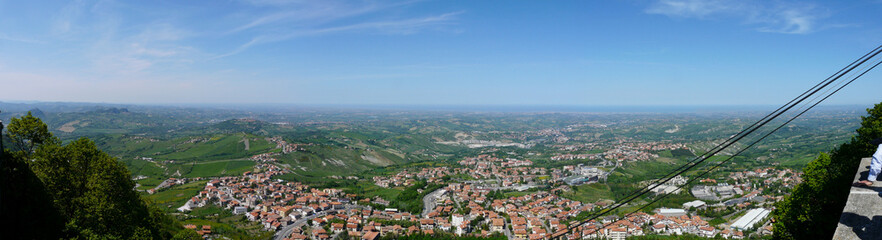 Fototapeta na wymiar San Marino Ausblick