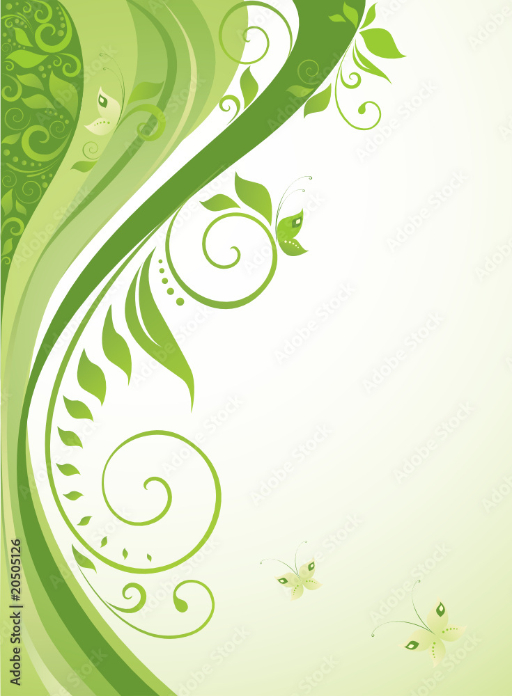 Canvas Prints green background