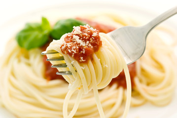 Spagetti mit Tomatensauce