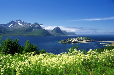Beautiful island in north Norway