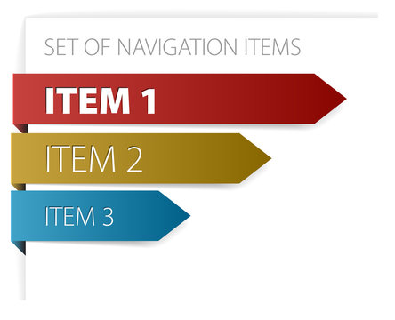 modern navigation items