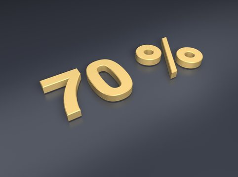 70 % Rabatt goldig