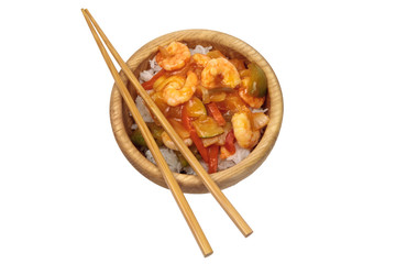 Asian sweet and sour prawns - 20507743