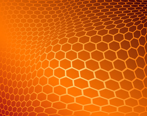 Vector Background. Concept of Honeycomb