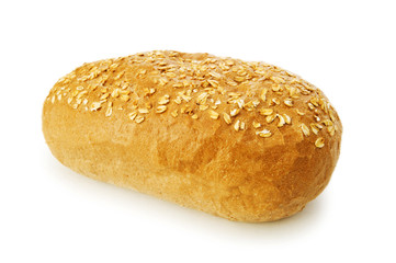 Fresh bread isolated on the white background