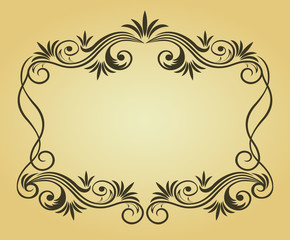 Vintage frame for design