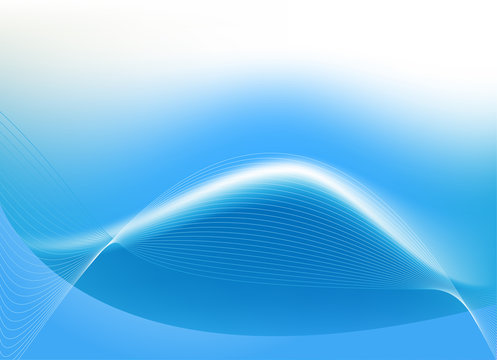 Blue abstract background vector with lines