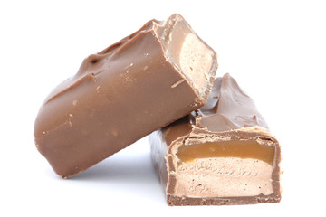 Chocolate covered caramel bar