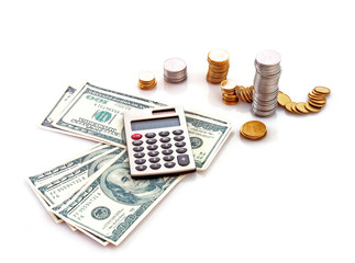 Fototapeta premium Calculation of financial growth and investment