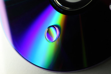 水滴の落ちたディスク