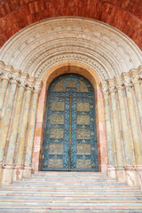 Entrance to the Cathedral in Cuenca, Ecuador