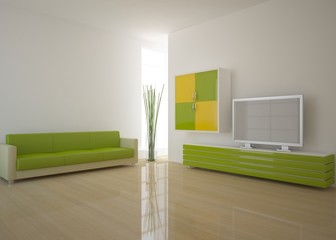 green interior