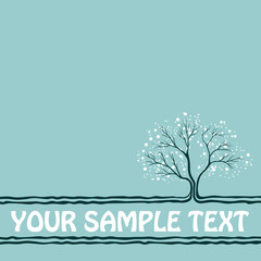 Obraz premium background with a tree