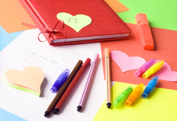 Love message in four languages