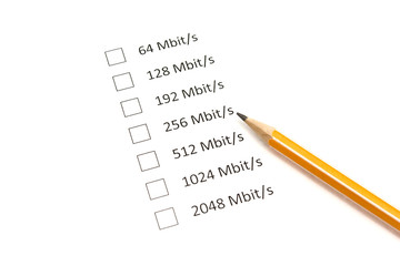 form select data rates on the Internet