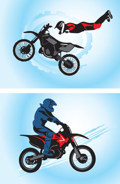 motorcyclist illustration