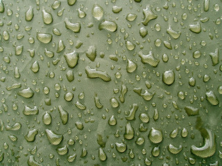 rain drops on the tent