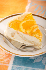 orange cheesecake.