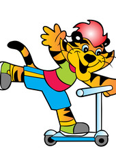 scooters tiger vector