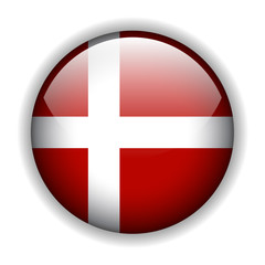 Denmark flag button, vector