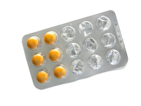 Tabletten - Verpackung halb leer
