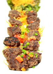 fried beef meat for snack