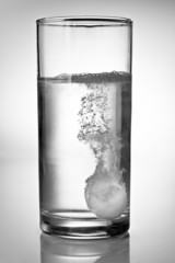Tablet in water