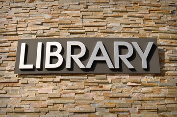 Library Sign - 20535720