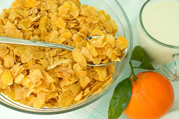 cornflakes and mandarin