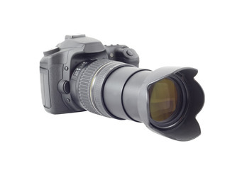 Fototapeta premium photocamera isolated over white
