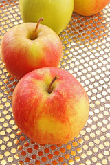 Lots of color ripe apple