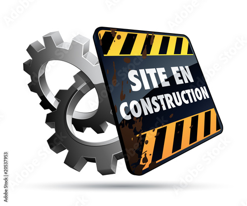 "Site en construction" fichier vectoriel libre de droits sur la banque