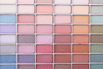 Big eye shadow kit as a background