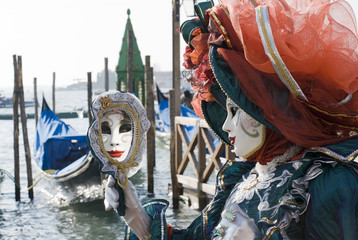Maske in Venedig beim Karneval