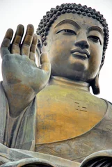 Door stickers Hong-Kong Hong Kong Tian Tan Buddha statue in Lantau  island