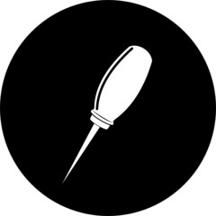 vector icon of awl