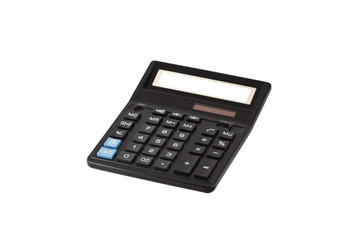 Accounting calculator isolated on the white background