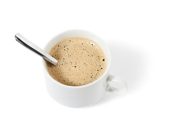 cup of coffee isolated