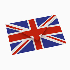 letter with UK flag